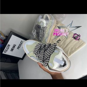 blue , green & brown sneakers :)